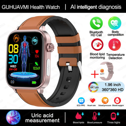 Smart Watch ECG + PPG – Προηγμένο Ρολόι Υγείας & Ευεξίας για Γυναίκες