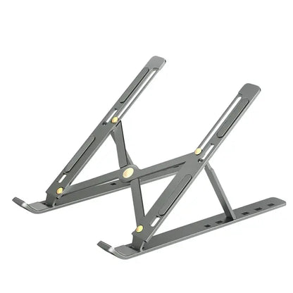 💻✨ Portable Aluminum Laptop Stand – Ρυθμιζόμενη & Αναδιπλούμενη Βάση MacBook & PC 🎯