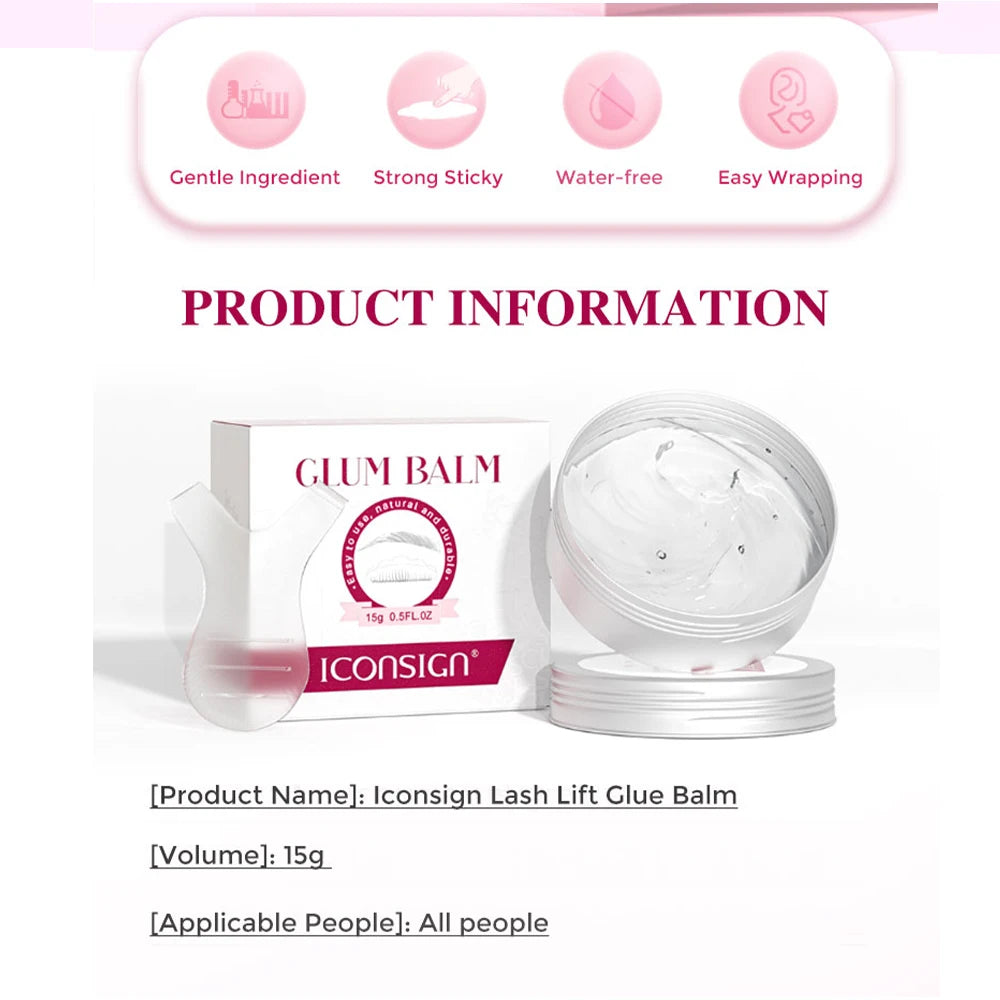 💖✨ ICONSIGN Lash Glue Balm – Επαναστατική Κόλλα-Βάλσαμο για Lash Lift & Brow Lift 🎯