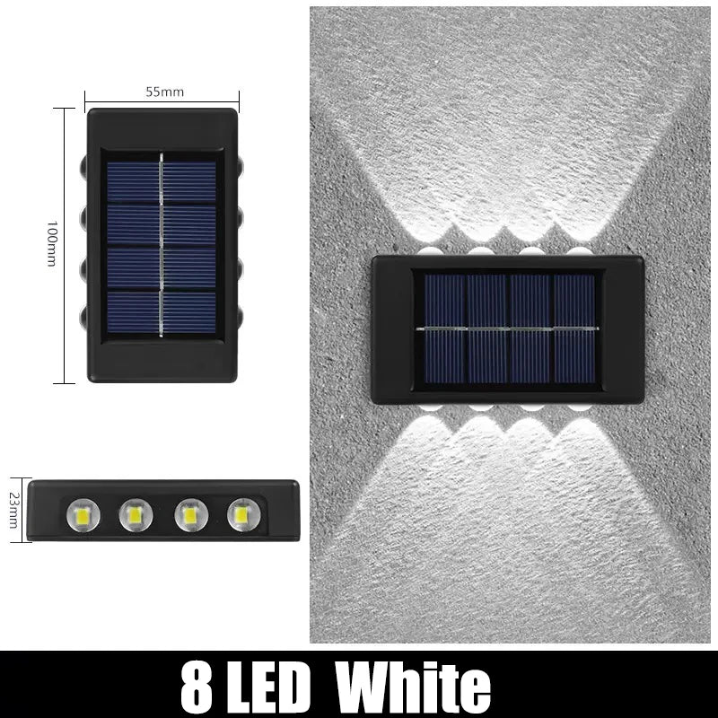 🌞✨ Solar LED Wall Lights – Διακόσμηση & Ατμόσφαιρα στον Κήπο σου! ✨🌞 1pc | 6-10 LEDs | Outdoor Decorative Landscape Lighting