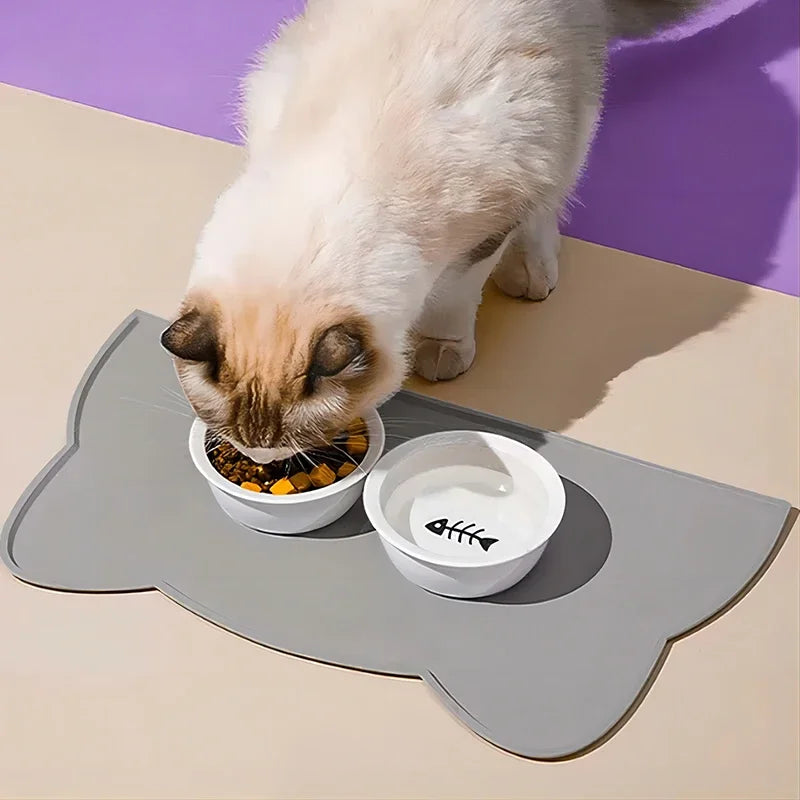 🐾 Σιλικονούχο Pad Φαγητού για Κατοικίδια – Pet Silicone Food Mat | Αδιάβροχο, Αντιολισθητικό & Εύκολο στο Καθάρισμα | Για Γάτες & Σκύλους