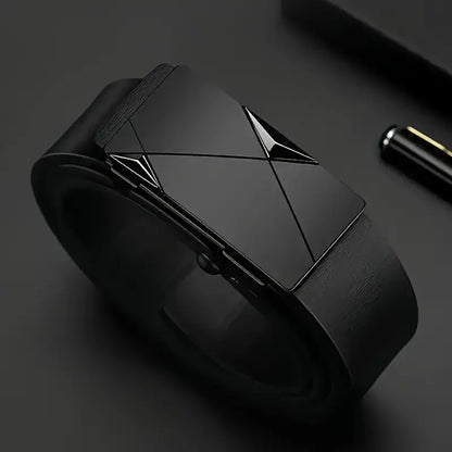 👔 Ανδρική Ζώνη PU Leather – Κομψή με Αυτόματο Κούμπωμα για Κάθε Περίσταση ✨