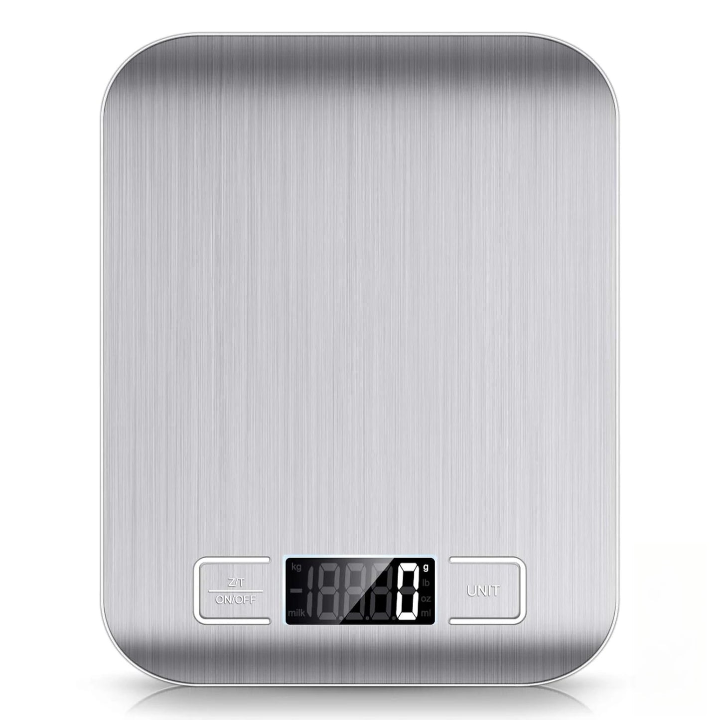 ⚖️ Ψηφιακή Ζυγαριά Κουζίνας 10kg – Με Οθόνη LCD, Ανοξείδωτη Επιφάνεια & Λειτουργία Απόβαρου ☕🍰