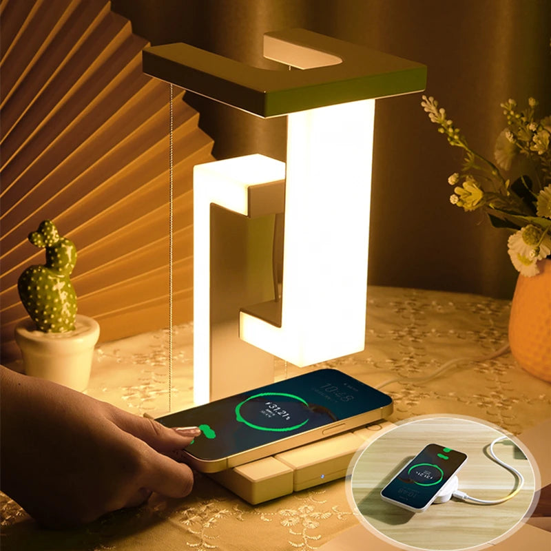 💡✨ Novelty Floating Lamp με 10W Detachable Wireless Charger