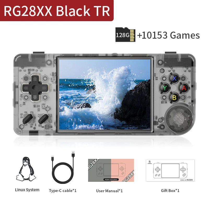 ANBERNIC RG28XX – Retro Handheld Game Console 2.83" IPS • Linux System • 5000+ Retro Games • 3100mAh • HDMI Output