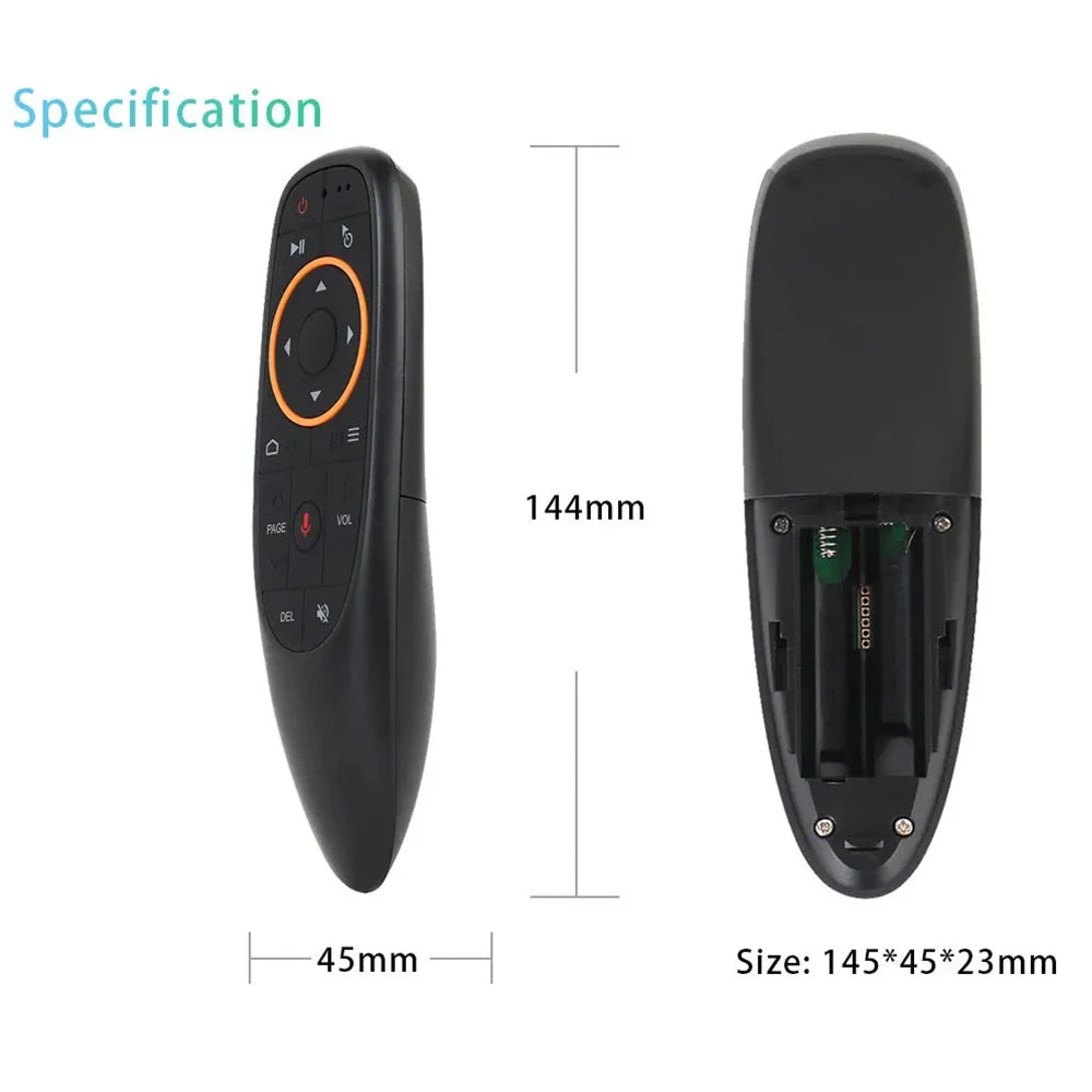 🎤 MRSVI G10S Universal Voice Remote Control | 2.4G Wireless + IR Learning Air Mouse | For Android TV Box / H96 MAX / X88 Pro / Smart TV / Projector