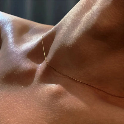 💎 Vintage Χρυσή Αλυσίδα Λαιμού – Stainless Steel Snake Chain Unisex Κολιέ για Party & Fashion Style ✨👩👨