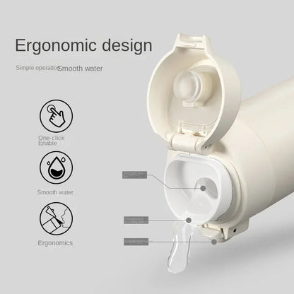 🚗 Thermos Water Bottle 450ml | Ανοξείδωτο Ατσάλι | Vacuum Flask Ζεστά & Κρύα Ροφήματα
