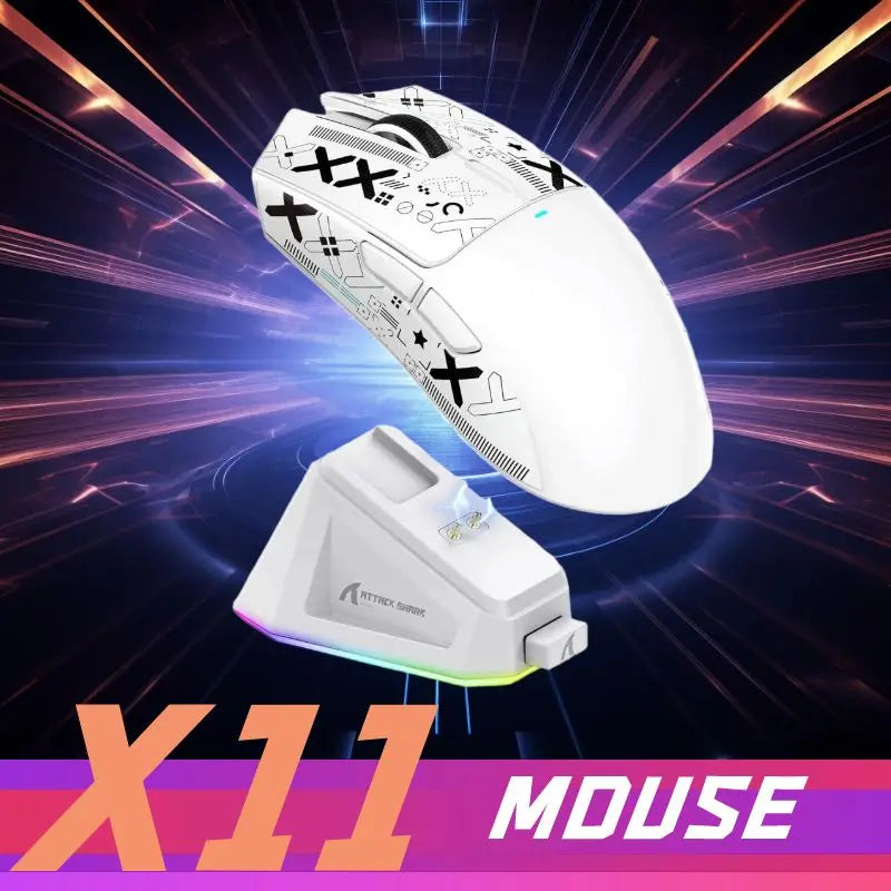 🎮⚡ ATTACK SHARK X11 – Wireless Gaming Mouse με PixArt PAW3311 & Charging Dock ⚡🎮