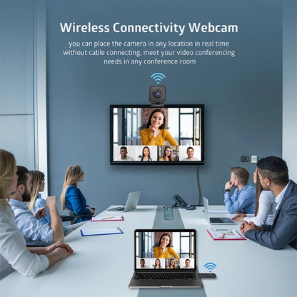 📡🎥 TOALLIN Wireless Webcam 1080P – Ασύρματη Κάμερα με Μικρόφωνο για Streaming & Video Calls 🎤💻
