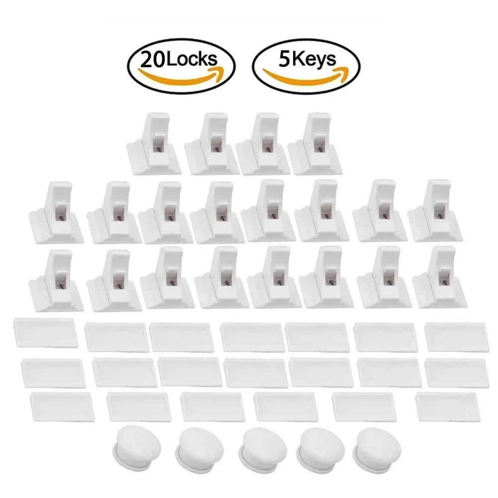 🍼🔒 Baby Proofing Magnetic Drawer Locks 🚀 (Χωρίς Τρυπάνι – Ασφάλεια για Παιδιά)