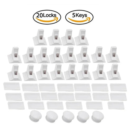 🍼🔒 Baby Proofing Magnetic Drawer Locks 🚀 (Χωρίς Τρυπάνι – Ασφάλεια για Παιδιά)