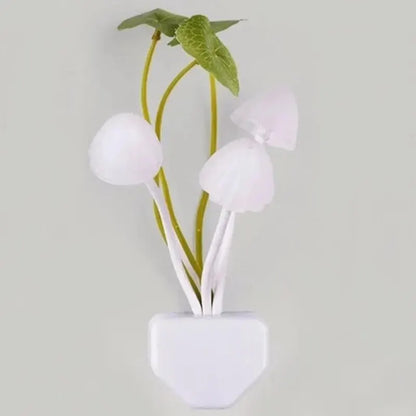 🍄✨ Νυχτερινό Φωτιστικό Μανιτάρι με Αισθητήρα Φωτός – Πολύχρωμο LED, EU/US Plug 🌙💡