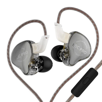KZ EDC Pro HiFi In-Ear Ακουστικά με Μικρόφωνο – 3.5mm, Αποσπώμενο Καλώδιο & Dynamic Driver