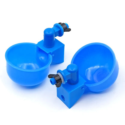 6pcs Chicken Drinker Cups 🐔💧 | Auto Water Feeder 🛠️ | For Chicks, Ducks & Poultry 🦆 | Easy Install Plastic ✅