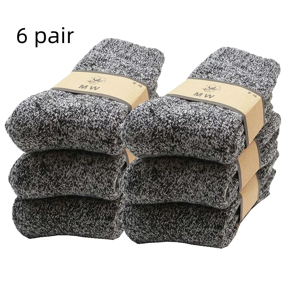 🧦❄️ Ανδρικές Χειμερινές Κάλτσες Merino Wool – Extra Ζεστές & Αντιπαγωτικές (3 Ζευγάρια)