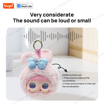 🤖 Tuya Smart AI Plush Robot – LED Μάτια | Φωνητικός Έλεγχος | Διαδραστικό Παιχνίδι για Παιδιά & Smart Home