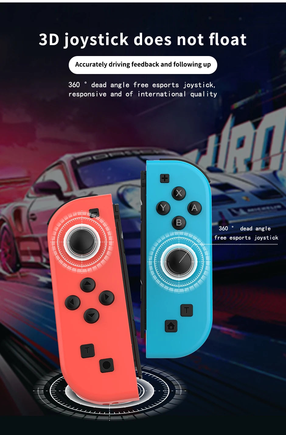 🎮 Joy Pad Wireless Controller για Nintendo Switch | KEKEGAME S201 | Gamepad με Turbo & Wake-Up Λειτουργία | Συμβατό με Switch / OLED / Lite