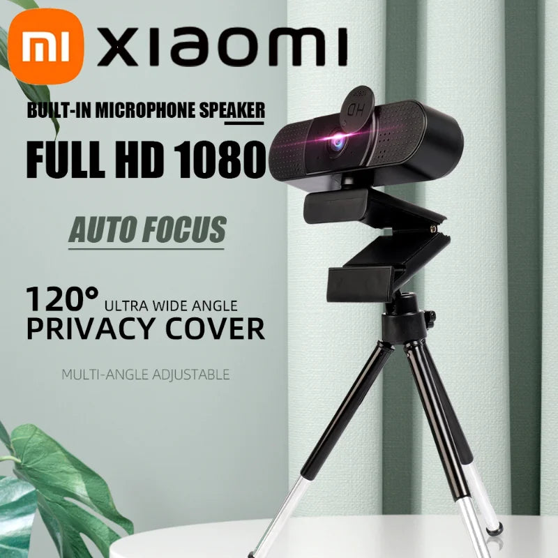 🎥✨ Xiaomi 2K/1080P Full HD Webcam 60FPS | Autofocus TOF 🚀 με Διπλό Μικρόφωνο 🎤 & 360° Περιστροφή 🔄