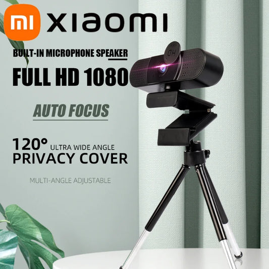 🎥✨ Xiaomi 2K/1080P Full HD Webcam 60FPS | Autofocus TOF 🚀 με Διπλό Μικρόφωνο 🎤 & 360° Περιστροφή 🔄