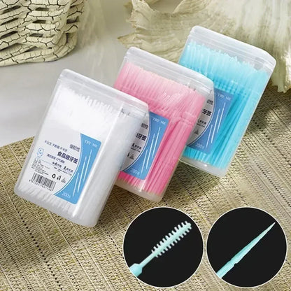 🦷✨ Portable Ultra Fine Toothpick – Διπλής Κεφαλής Οδοντογλυφίδες σε Οικογενειακή Συσκευασία (200τμχ) 🎯
