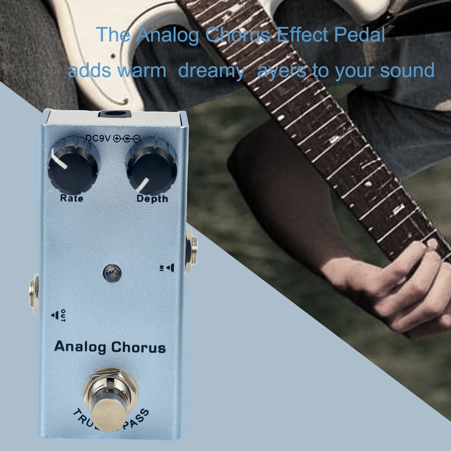 🎸⚡ Πεντάλ Ηλεκτρικής Κιθάρας – Overdrive, Distortion, Chorus, Delay & Tremolo, True Bypass & Ανθεκτικό Design 🎶