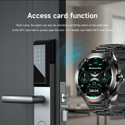 ⌚ LIGE 2-σε-1 Smart Watch με Ενσωματωμένα Bluetooth Ακουστικά TWS | NFC, Καρδιακός Ρυθμός, Οξυγόνο, Κλήσεις & Fitness Tracker