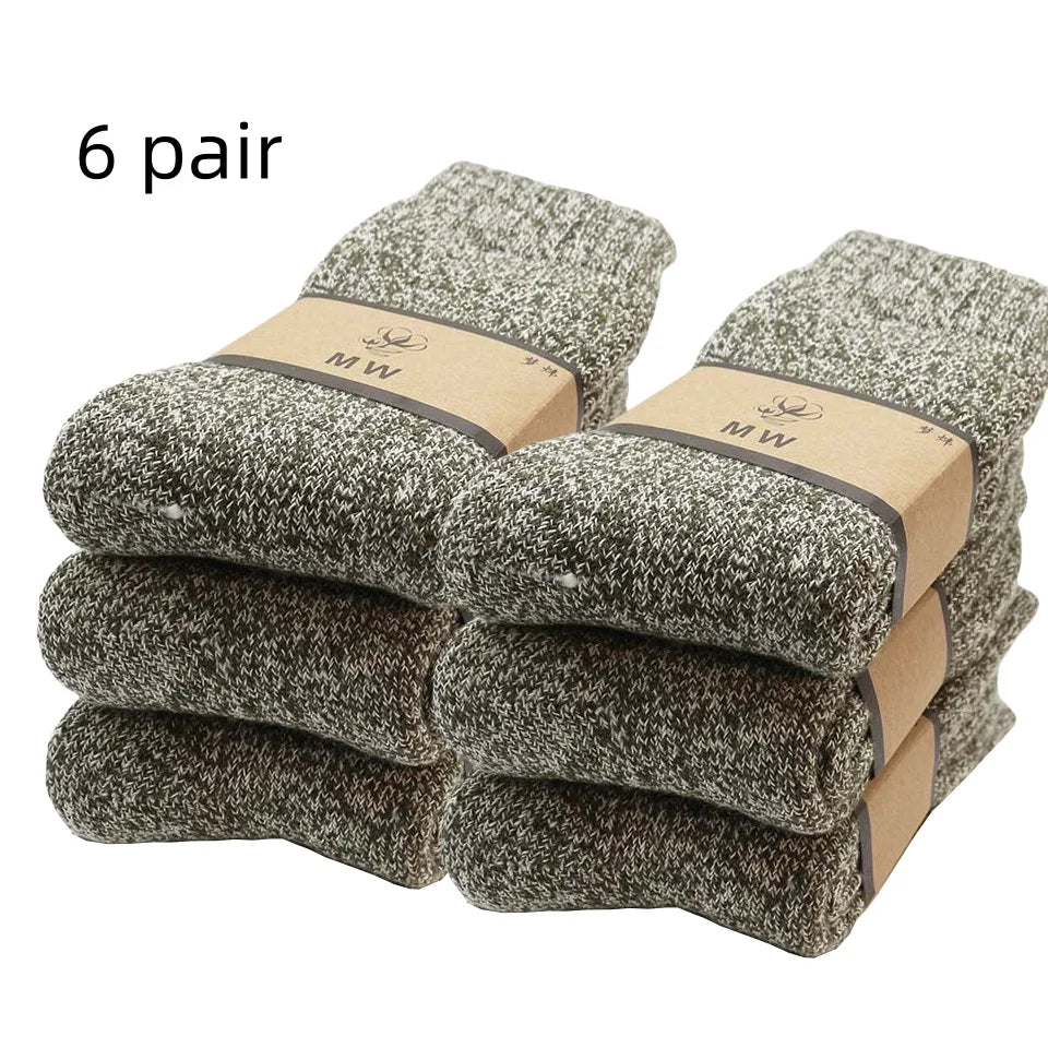 🧦❄️ Ανδρικές Χειμερινές Κάλτσες Merino Wool – Extra Ζεστές & Αντιπαγωτικές (3 Ζευγάρια)