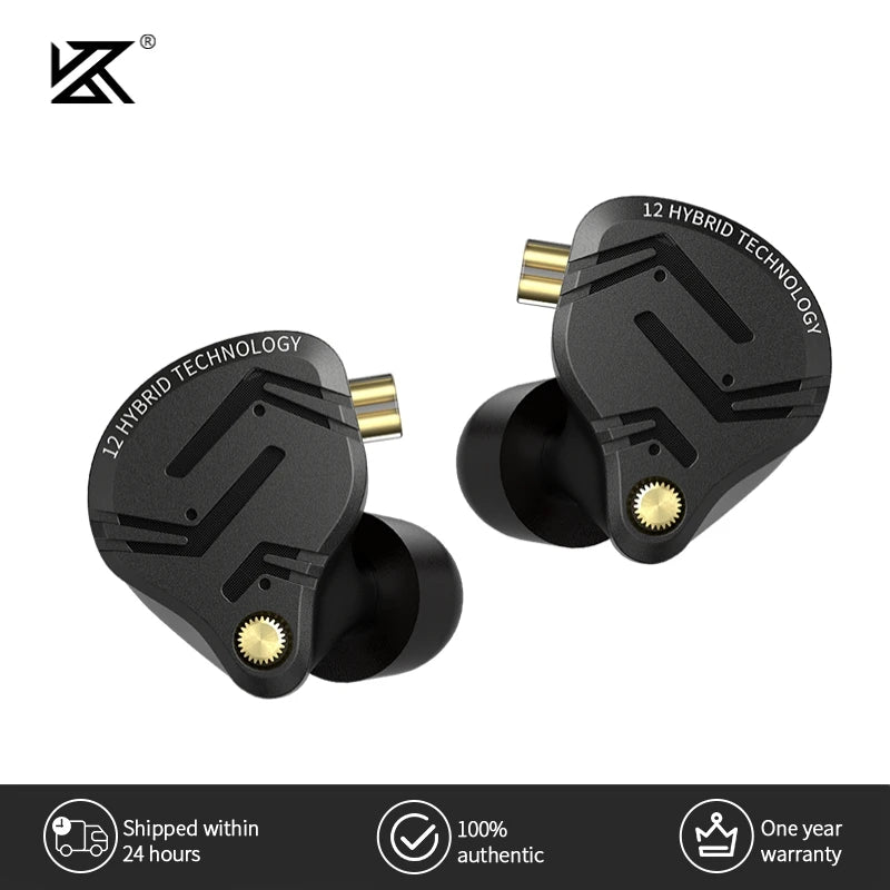 🎧🔥 KZ ZS12 PRO X – Hybrid In-Ear Monitor Ακουστικά 1DD+5BA με HiFi Ήχο & Noise Cancelling 🎶