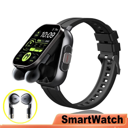 ⌚ CHAONB 2-σε-1 Smart Watch με Ενσωματωμένα Bluetooth Ακουστικά | Καρδιακός Ρυθμός, Κλήσεις, Μουσική & Voice Assistant