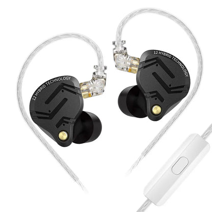 🎧🔥 KZ ZS12 PRO X – Hybrid In-Ear Monitor Ακουστικά 1DD+5BA με HiFi Ήχο & Noise Cancelling 🎶