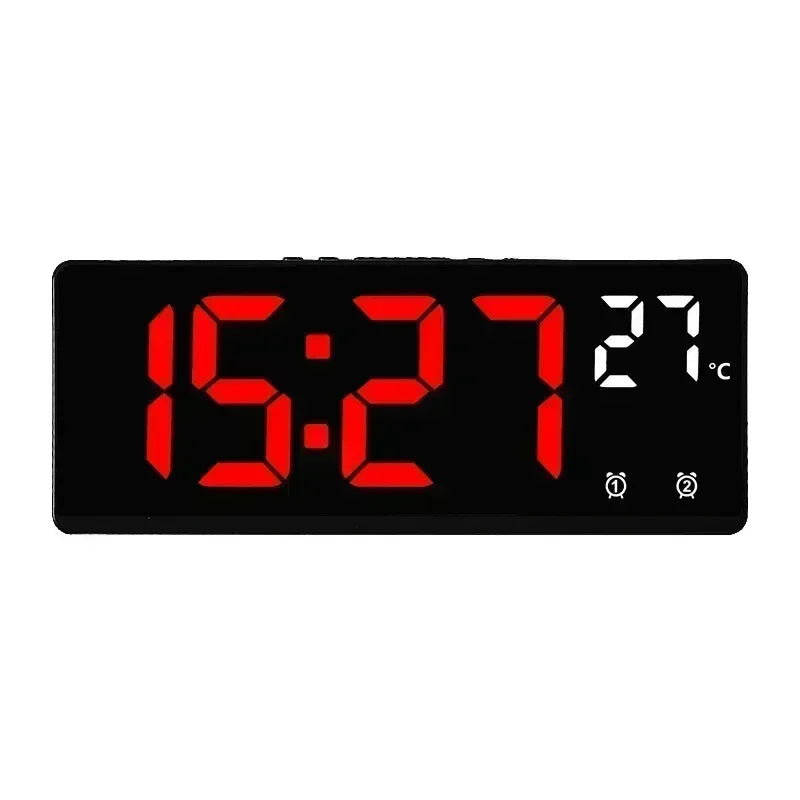 Ψηφιακό Ξυπνητήρι LED με Voice Control, Διπλό Alarm, Snooze & Ένδειξη Θερμοκρασίας