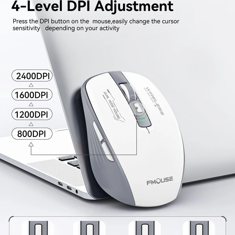 🖱️ Xiaomi M303L Dual Mode Wireless Mouse – Bluetooth + 2.4GHz, 1600 DPI, Rechargeable, Silent 🌙 Απόλυτη φορητότητα, άνεση & εργονομία – για Android, iOS, PC & Tablet!