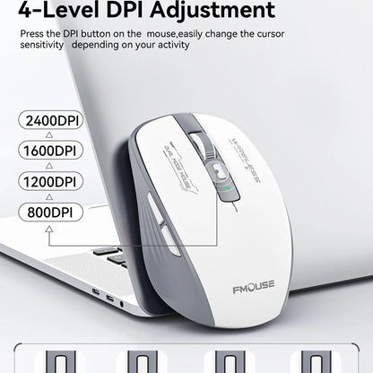 🖱️ Xiaomi M303L Dual Mode Wireless Mouse – Bluetooth + 2.4GHz, 1600 DPI, Rechargeable, Silent 🌙 Απόλυτη φορητότητα, άνεση & εργονομία – για Android, iOS, PC & Tablet!