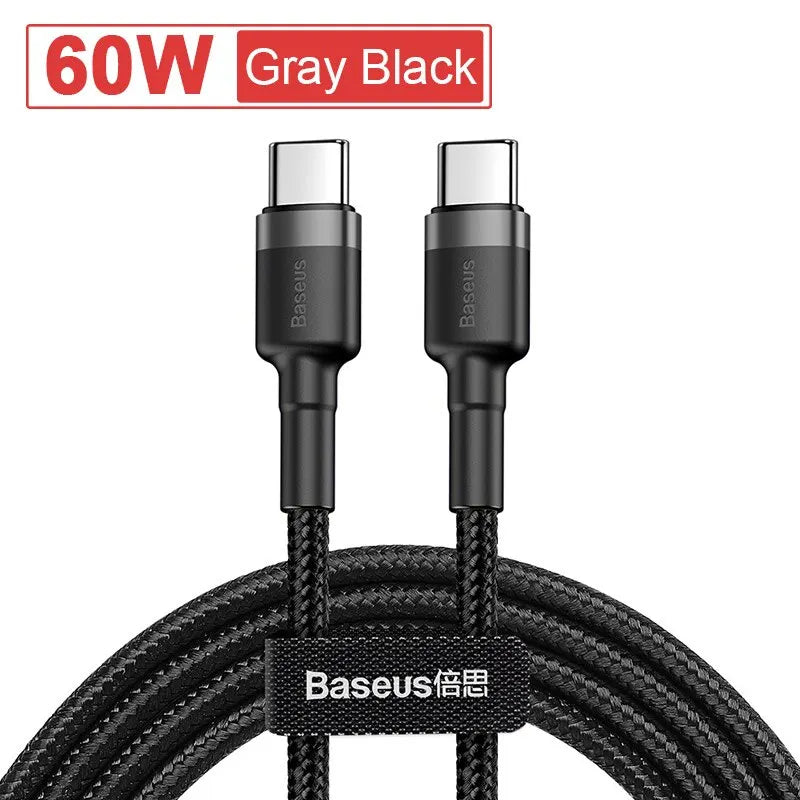 ⚡🔌 Baseus USB Type-C to Type-C Cable – 100W / 5A PD Fast Charging ⚡