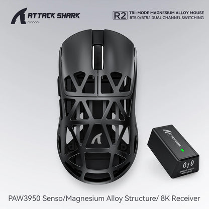 ⚔️ Attack Shark R2 Wireless Gaming Mouse – 8K Polling, 42.000 DPI, Magnesium Alloy 🖱️🔥 Hyperlight. Hyperspeed. Hyper-Precision. Το ultimate competitive mouse είναι εδώ.