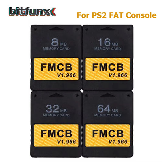 🎮🕹️ Bitfunx Free McBoot v1.966 Memory Card για PS2 FAT (8MB / 16MB / 32MB / 64MB) 🕹️🎮