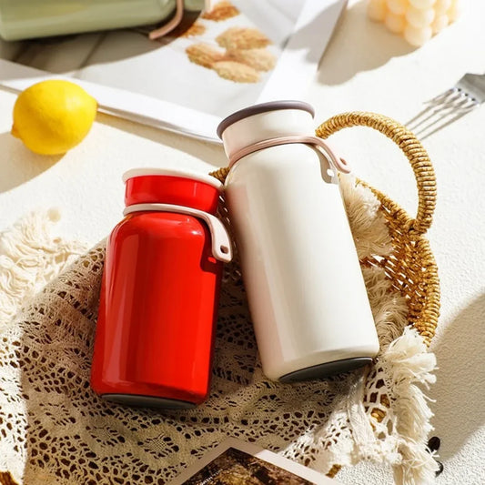 🥤✨ Μίνι Θερμός 400ml – Για Ροφήματα On-the-Go! ✨🥤  Mini Stainless Steel Insulated Water Bottle