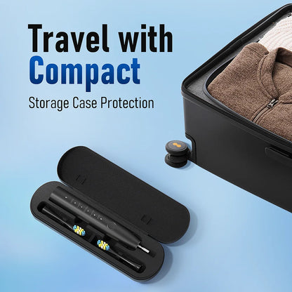 🦷⚡ Sarmocare X610 Sonic Electric Toothbrush – Έξυπνη Ηλεκτρική Οδοντόβουρτσα με 6 Κεφαλές & Θήκη Ταξιδιού ⚡🦷