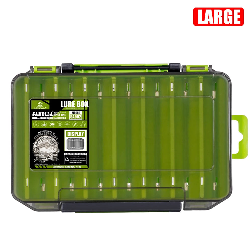 🎣 Fishing Tackle Box – Διπλής Όψης Θήκη Αποθήκευσης για Δολώματα & Αγκίστρια με 14 Χωρίσματα 🐟