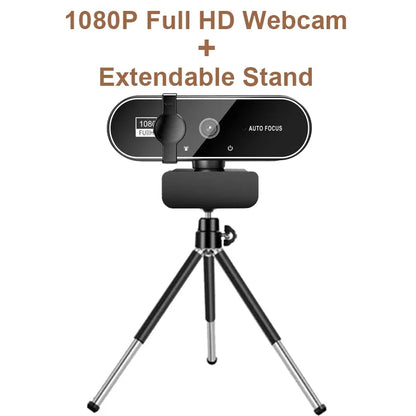 🎥🔊 4K/2K/1080P Webcam με Μικρόφωνο 🎤 | Autofocus 8MP Full HD Κάμερα για PC 💻 Laptop & Macbook | Βιντεοκλήσεις & Streaming