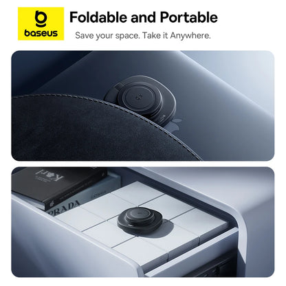 Baseus Qi2 15W Foldable Magnetic Wireless Charger Stand – Προσαρμόσιμη Βάση Φόρτισης για iPhone & AirPods