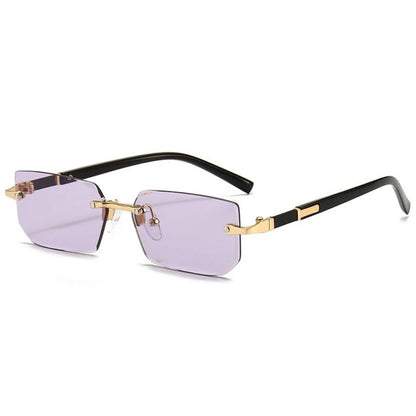 🕶️🌊 Retro Korean Γυαλιά Ηλίου – Frameless Gradient Shades ✨ UV400 Προστασία για Παραλία, Οδήγηση & Ταξίδια