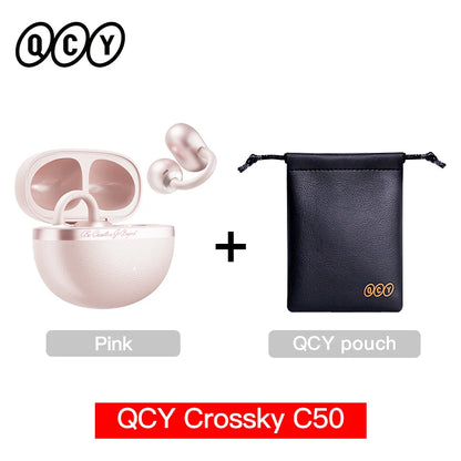QCY Crossky C50 Open-Ear Wireless Earbuds – Bluetooth 6.0 Clip-On Ακουστικά