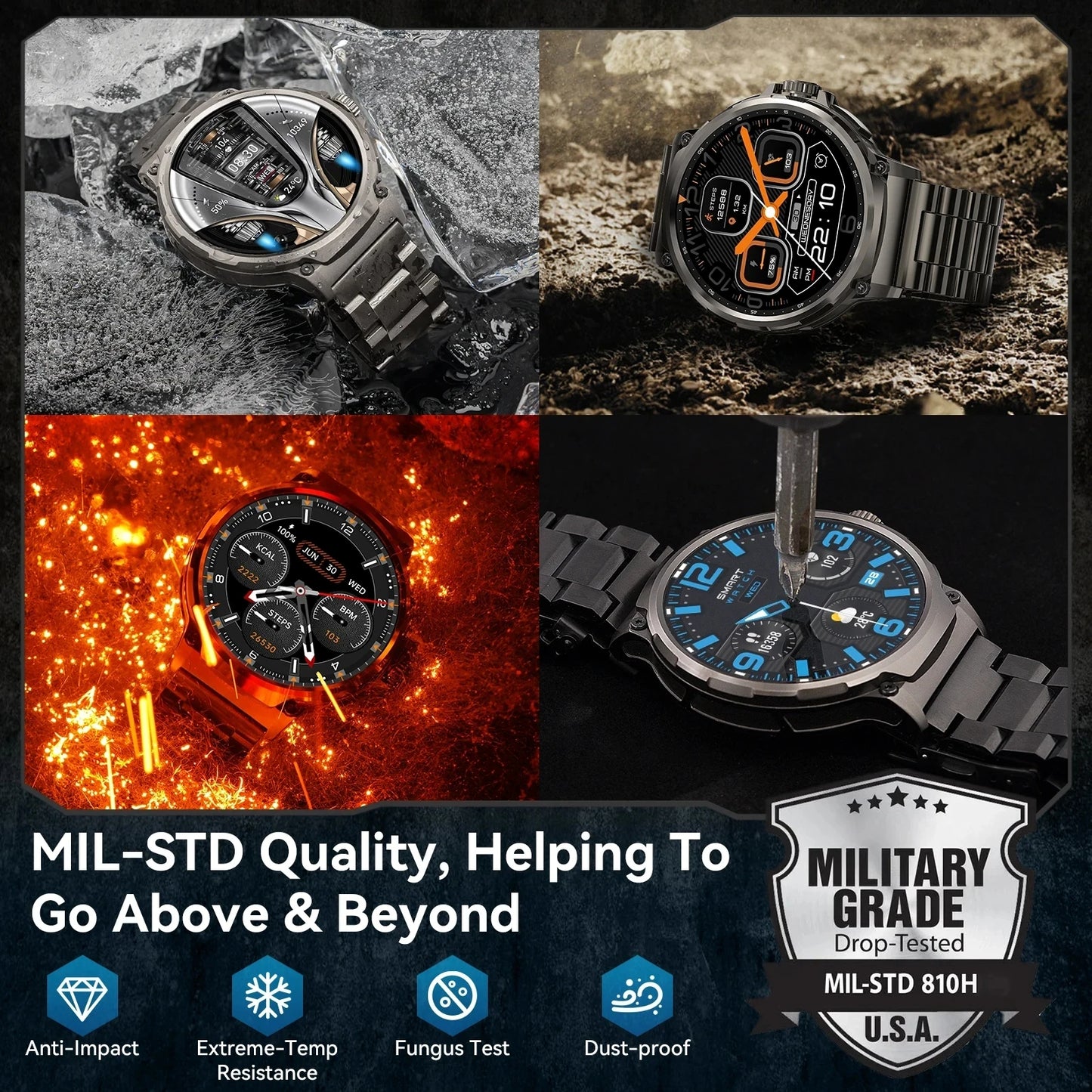 ⌚ New 1.85” Ultra HD Smart Watch – Δύναμη, GPS & Στυλ στον Καρπό σου! ⌚