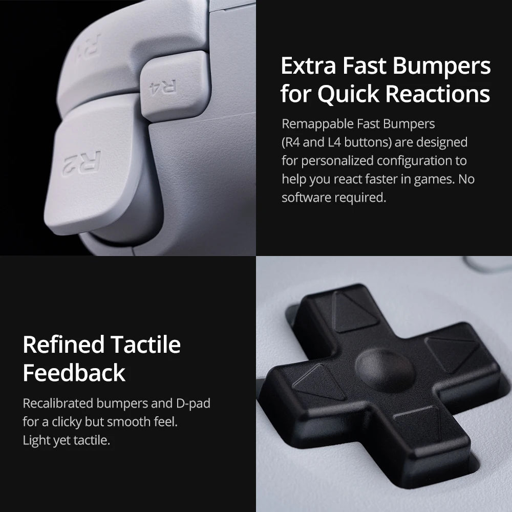 8BitDo Ultimate 2 Bluetooth Game Controller – TMR Joysticks & Hall Effect Triggers