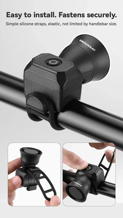 🚴🔔 Ηλεκτρονική Κόρνα Ποδηλάτου – Mini USB Επαναφορτιζόμενη, Αδιάβροχη & Ιδανική για Παιδιά & Ενήλικες 🚦✨