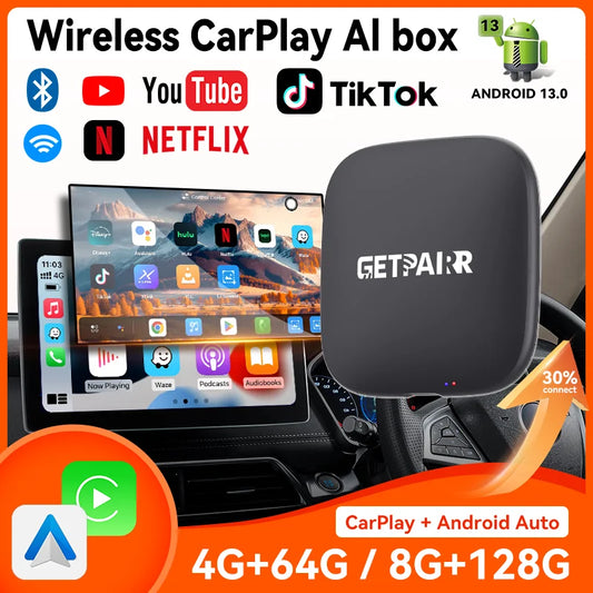 🚗📱 GetPairr P1 CarPlay AI Box – Android 13 Wireless Upgrade for Your Car! 📱🚗