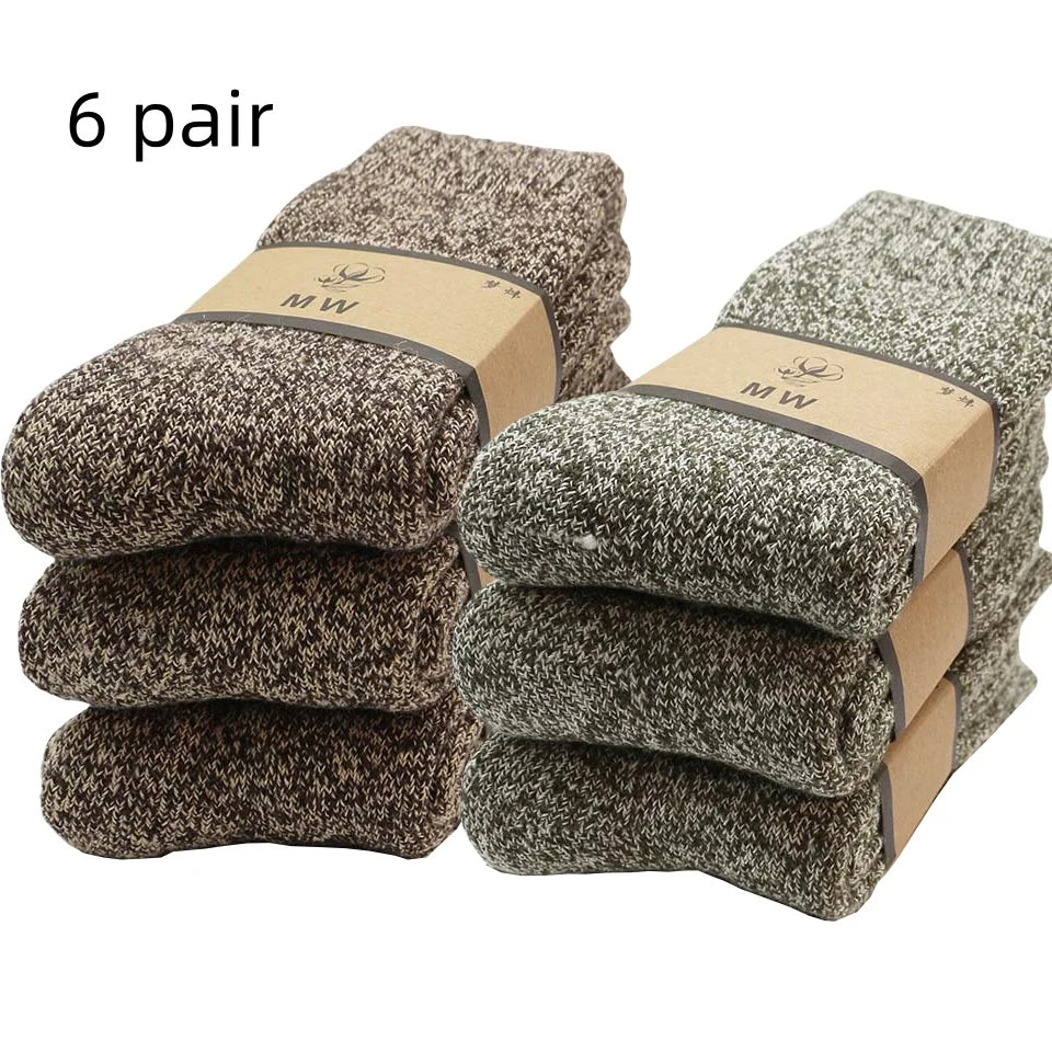 🧦❄️ Ανδρικές Χειμερινές Κάλτσες Merino Wool – Extra Ζεστές & Αντιπαγωτικές (3 Ζευγάρια)