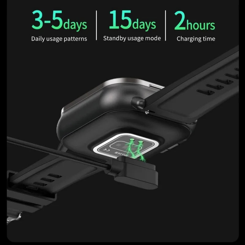 ⌚ CHAONB 2-σε-1 Smart Watch με Ενσωματωμένα Bluetooth Ακουστικά | Καρδιακός Ρυθμός, Κλήσεις, Μουσική & Voice Assistant